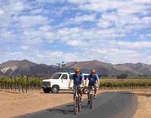 Biking Tour Van Biking Tour Van in Santa Ynez Wine Country