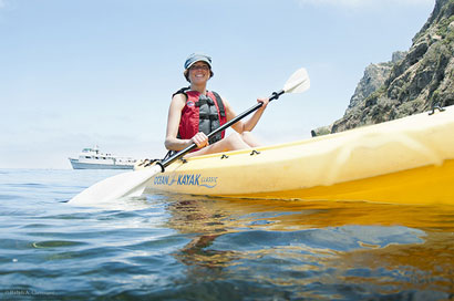 painted cave kayaking painted cave