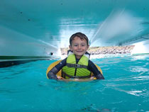 snorkeling child
